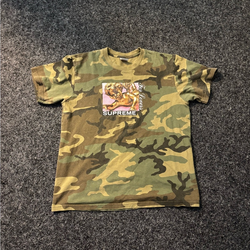 Supreme Green Camouflage Tee